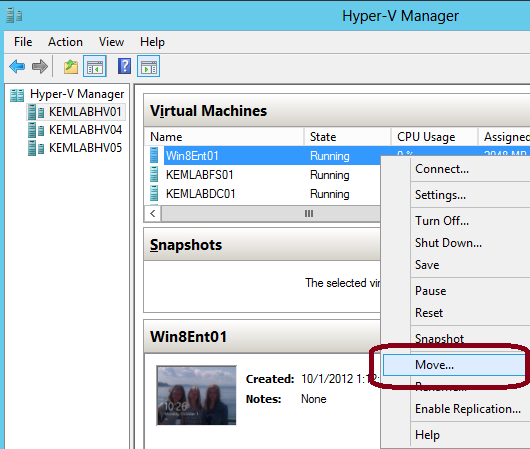 Image result for How to Move VM from one Hyper-V to another?
