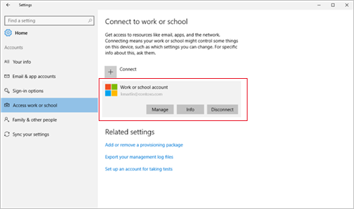 Validate that the connection was set up correctly